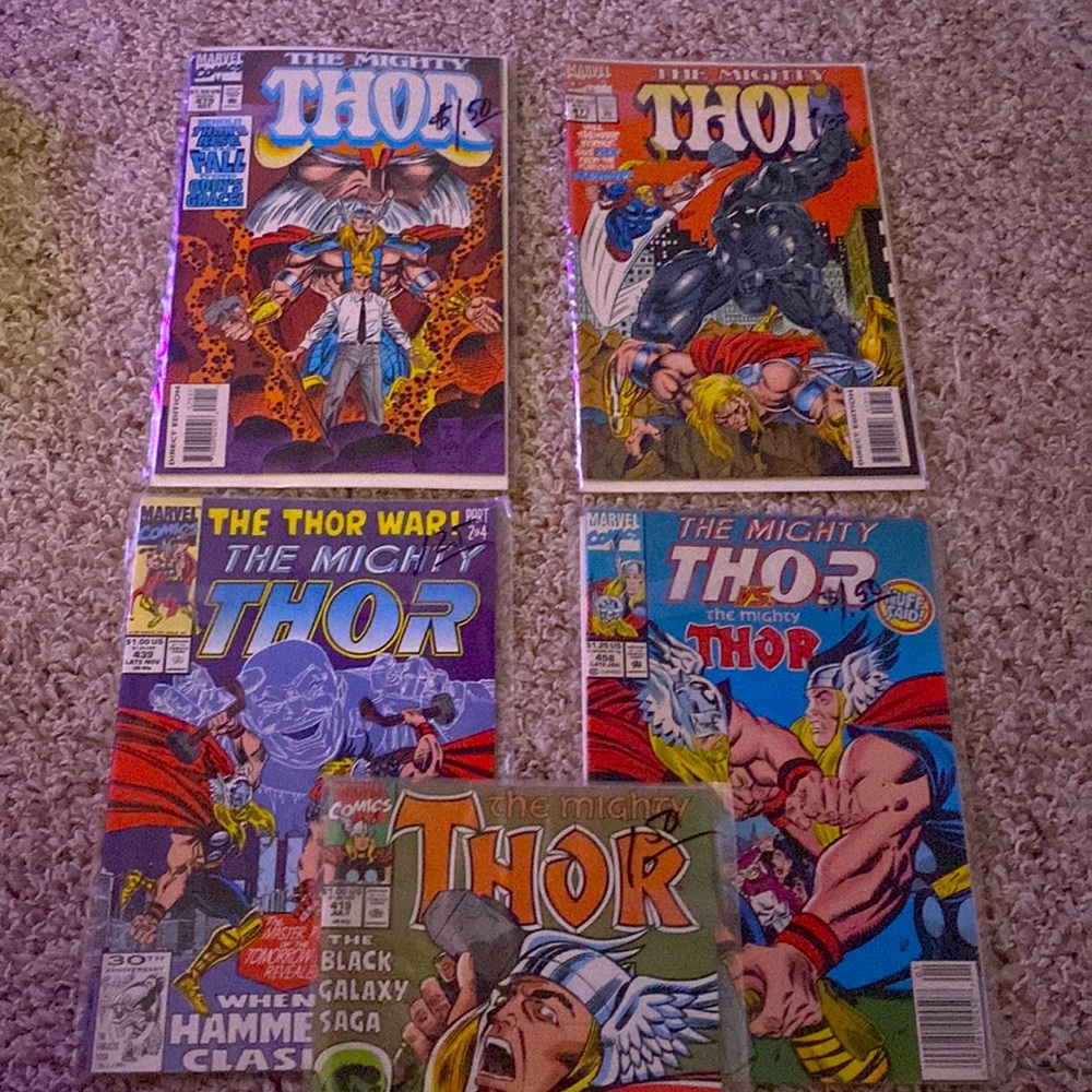 Vintage marvel comics: Thor comic bundle